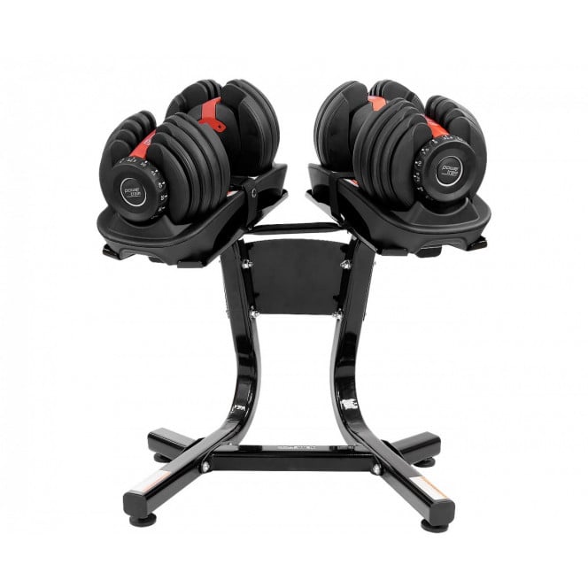 Powertrain 2x 24kg Adjustable Dumbbells with Stand Image 2