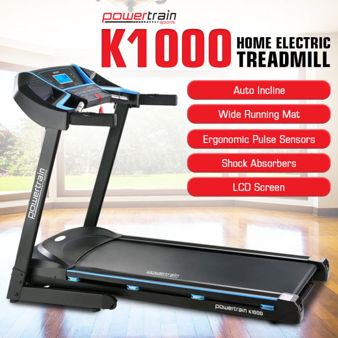 Powertrain K1000 Electric Treadmill with Power Auto Incline Image 12