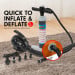 3m x 1m x 20cm Air Track Inflatable Tumbling Mat Gymnastics - Orange Image 5 thumbnail