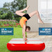 Powertrain Air Track Block 1m x 1m x 20cm Square Inflatable Gymnastics Tumbling Mat with Pump - Red Image 7 thumbnail