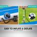 Air Track Powertrain 4m x 1m Inflatable Tumbling Gymnastics Mat - Blue White Image 7 thumbnail