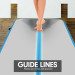 Air Track Powertrain 7m x 1m Inflatable Gymnastics Mat Tumbling - Grey Blue Image 4 thumbnail