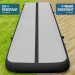 Air Track Powertrain 8m x 1m Inflatable Tumbling Mat Gymnastics - Grey Black Image 5 thumbnail