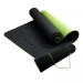 Powertrain Eco-Friendly TPE Pilates Exercise Yoga Mat 8mm - Black Green thumbnail