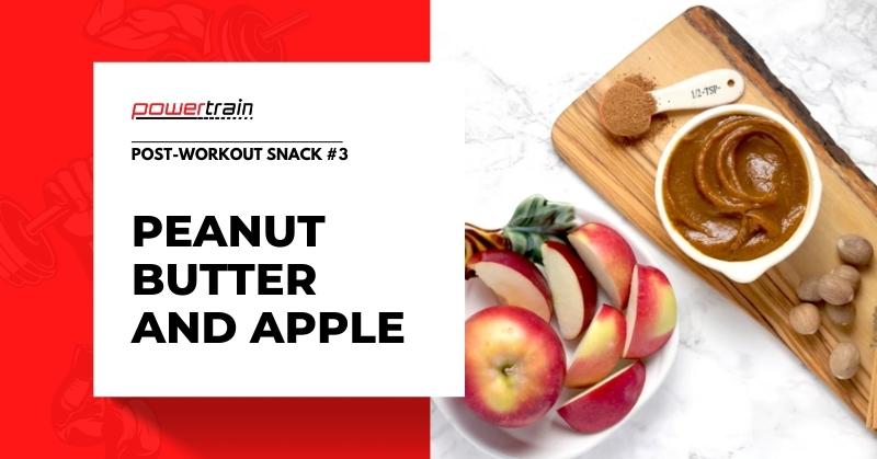 Peanut butter and apple