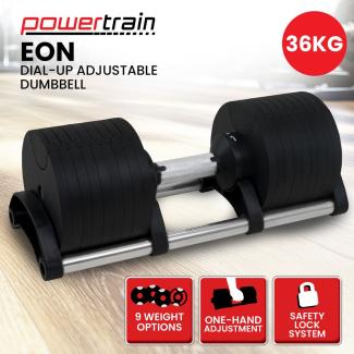 Powertrain Eon Dial-Up 36KG Adjustable Dumbbell