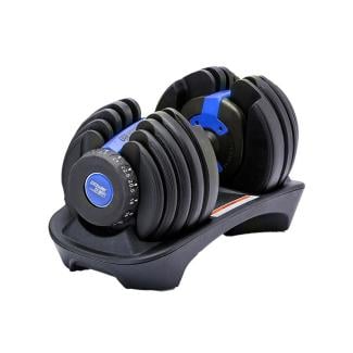 1x 24kg Powertrain Adjustable Dumbbell - Blue