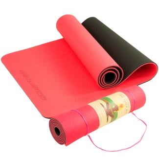 Powertrain Eco-Friendly TPE Pilates Exercise Yoga Mat 8mm - Red