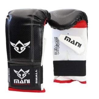 Head Start Bag Mitts Gym Punching Boxing Gloves Black/White/Red
