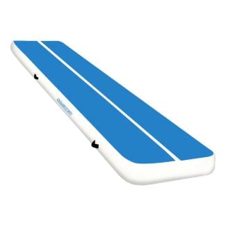 Air Track Powertrain 6m x 1m Inflatable Tumbling Gymnastics Mat - Blue White