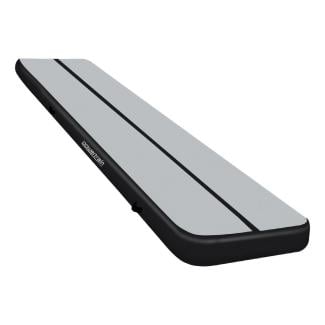 Air Track Powertrain 6m x 1m Inflatable Tumbling Mat Gymnastics - Grey Black