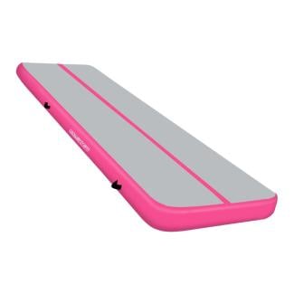 Air Track Powertrain 6m x 2m Gymnastics Mat Tumbling Exercise - Grey Pink