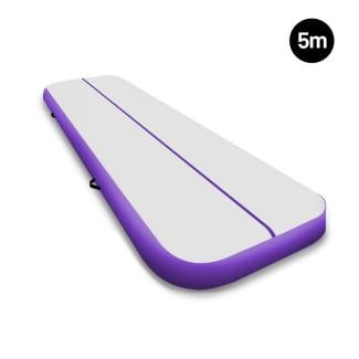 5m x 1m x 20cm Air Track Inflatable Tumbling Mat Gymnastics - Purple