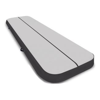 Air Track Powertrain 3m x 1m Inflatable Tumbling Mat Gymnastics - Grey Black