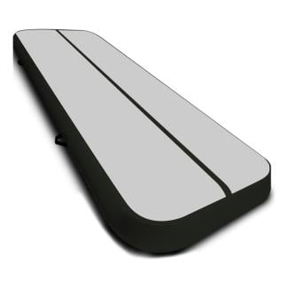 Air Track Powertrain 4m x 2m Gymnastics Mat Tumbling Exercise - Grey Black