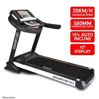 MX3 Electric Treadmill Auto Incline 20kph Top Speed - Powertrain