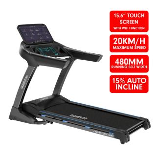Powertrain V1100 Electric Treadmill with Wifi Touch Screen Power Incline