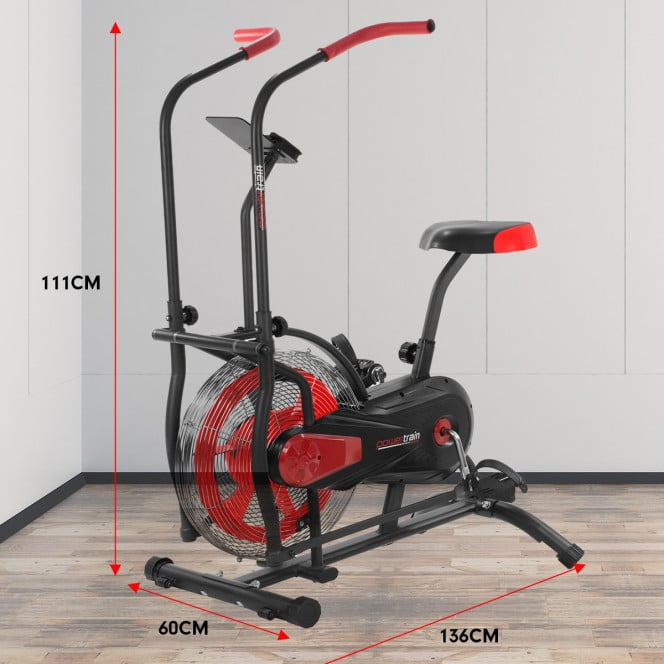 Air Resistance Exercise Bike - Powertrain - Red Image 2
