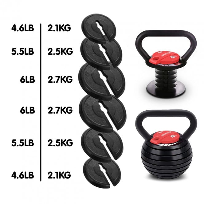 Powertrain Adjustable Kettlebells 18kg Pair Image 5