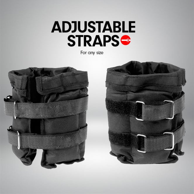 Powertrain 2x 1kg Lead-Free Ankle Weights Image 3