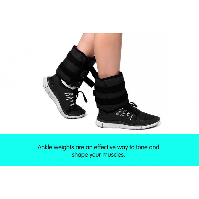 Powertrain 2x 2kg Lead-Free Ankle Weights Image 3