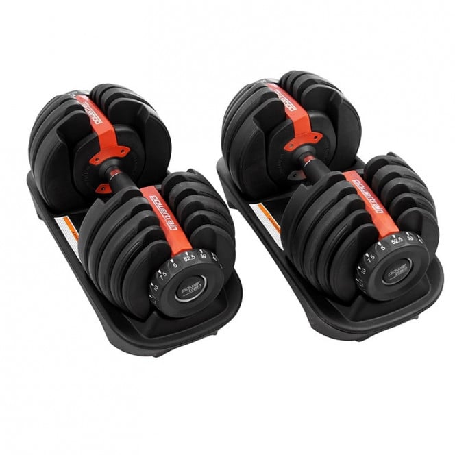 48kg Powertrain Adjustable Dumbbell Home Gym Set Image 2