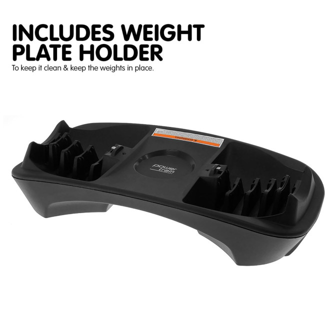 Powertrain 48KG Adjustable Dumbbell Set - Red with Height-Variable Bench Image 14