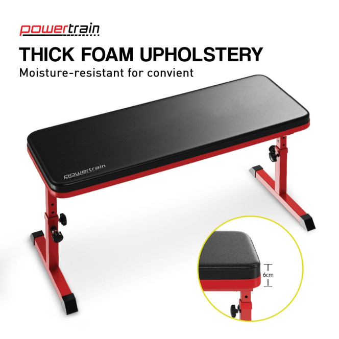 Powertrain 48KG Adjustable Dumbbell Set - Gold with Height-Variable Bench Image 10