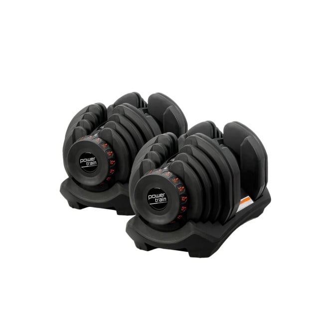 Powertrain 80KG Adjustable Dumbbell Set with Heavy-Duty FID Bench Image 5