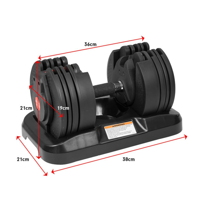Powertrain GEN2 40KG Adjustable Dumbbell Set with FID Weight Bench Image 9