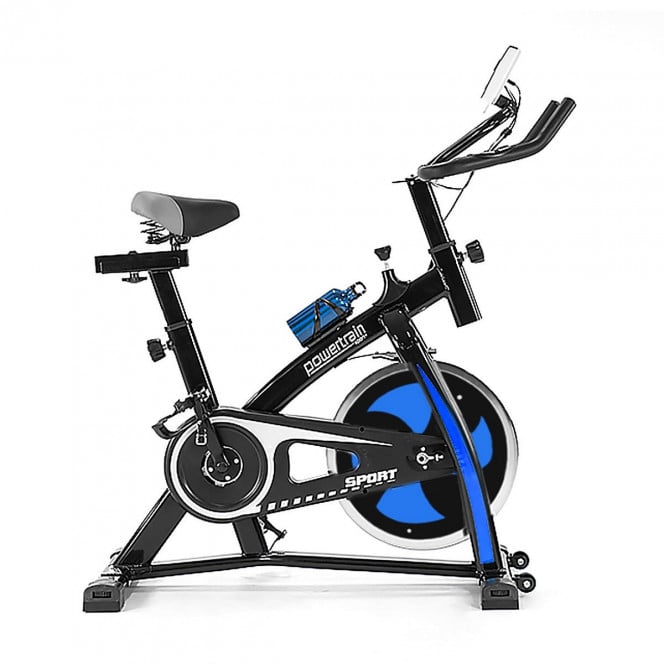 Powertrain XJ-91 Home Gym Flywheel Exercise Spin Bike - Blue Image 2
