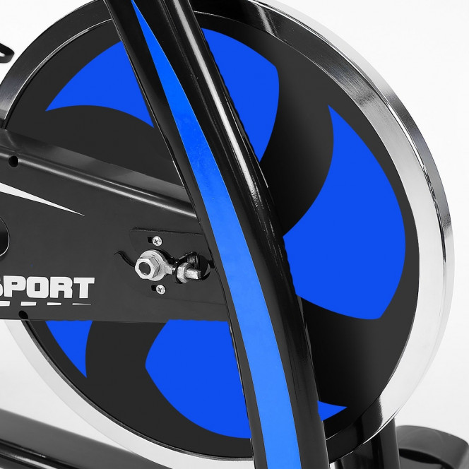 Powertrain XJ-91 Home Gym Flywheel Exercise Spin Bike - Blue Image 9
