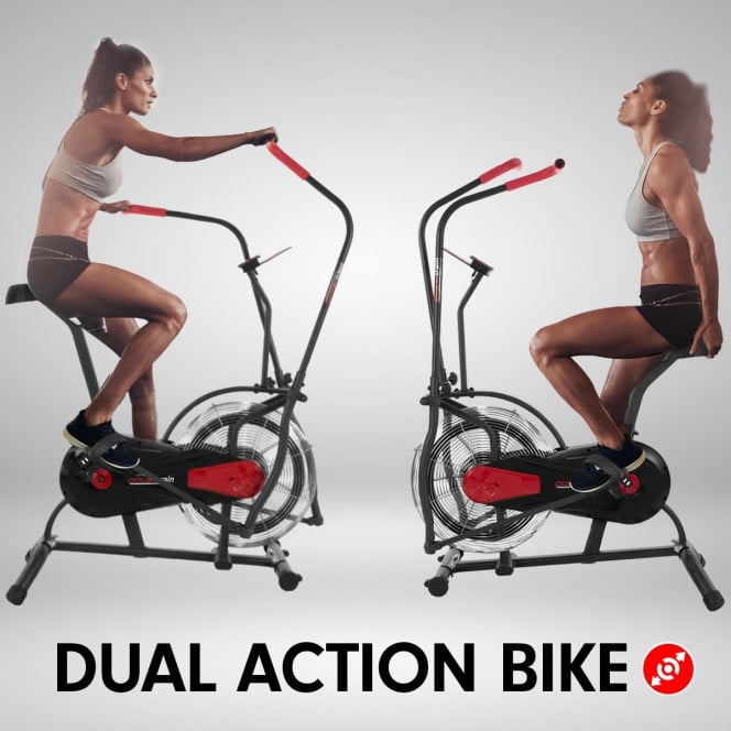 Air Resistance Exercise Bike - Powertrain - Black Image 11