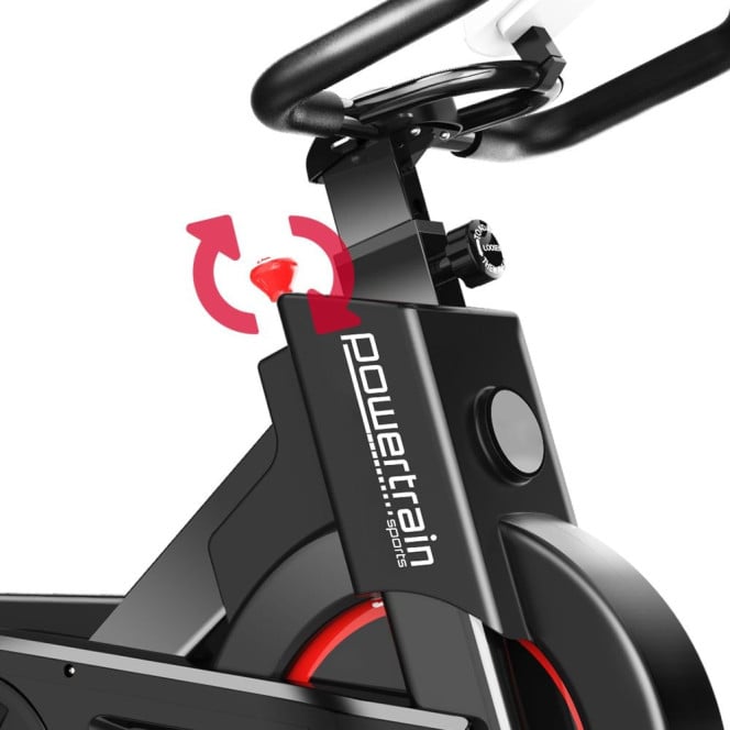 Powertrain IS-500 Heavy-Duty Exercise Spin Bike Electroplated - Black Image 6
