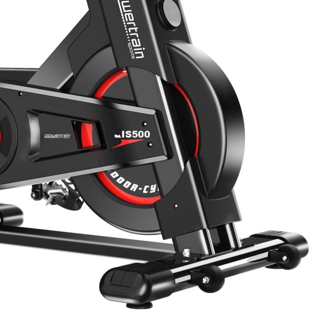 Powertrain IS-500 Heavy-Duty Exercise Spin Bike Electroplated - Black Image 8