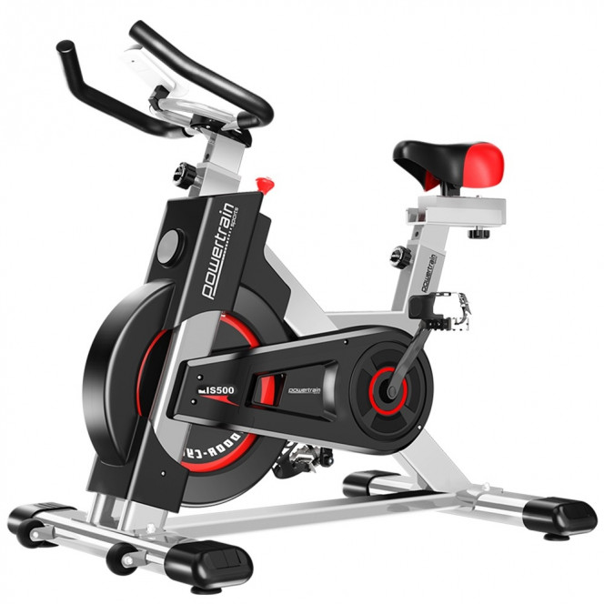 Powertrain IS-500 Heavy-Duty Exercise Spin Bike Electroplated - Silver Image 5