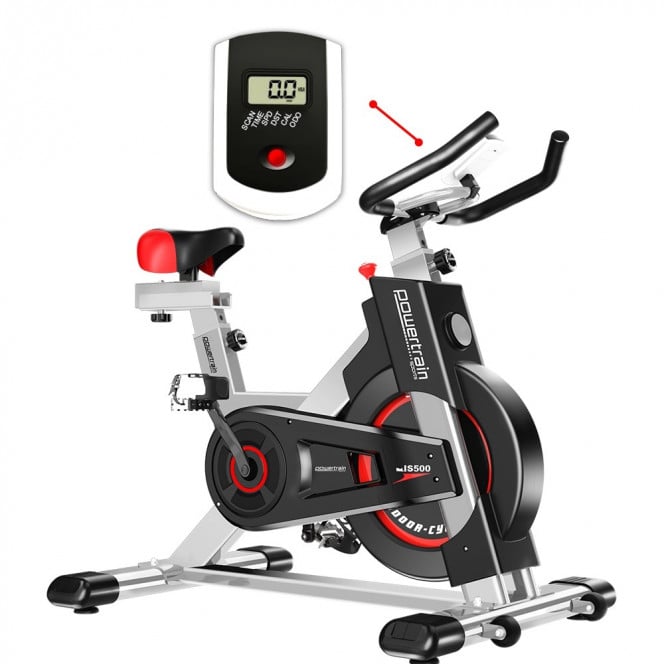 Powertrain IS-500 Heavy-Duty Exercise Spin Bike Electroplated - Silver Image 3
