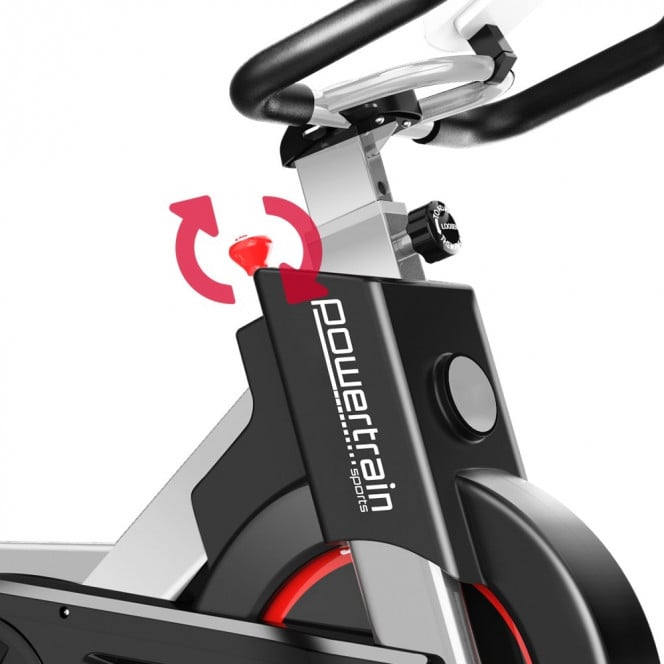Powertrain IS-500 Heavy-Duty Exercise Spin Bike Electroplated - Silver Image 4