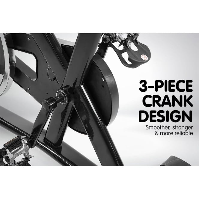 Powertrain XJ-91 Home Gym Flywheel Exercise Spin Bike - Black Image 4