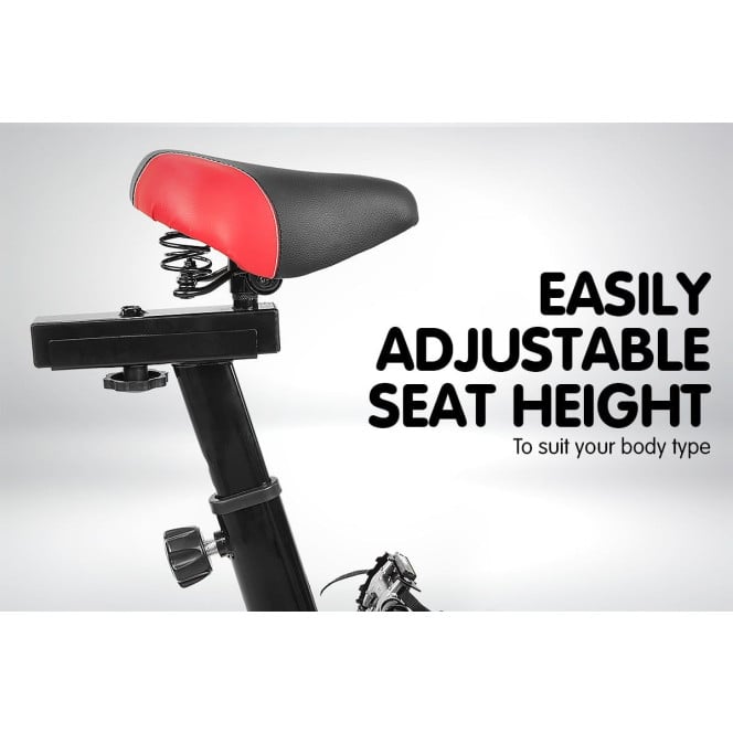 Powertrain XJ-91 Home Gym Flywheel Exercise Spin Bike - Black Image 6