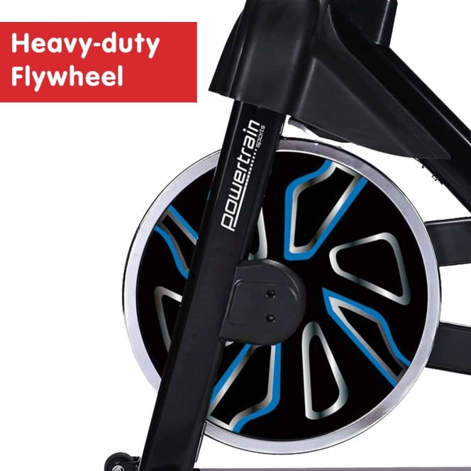 Powertrain RX-600 Exercise Spin Bike - Blue Image 13
