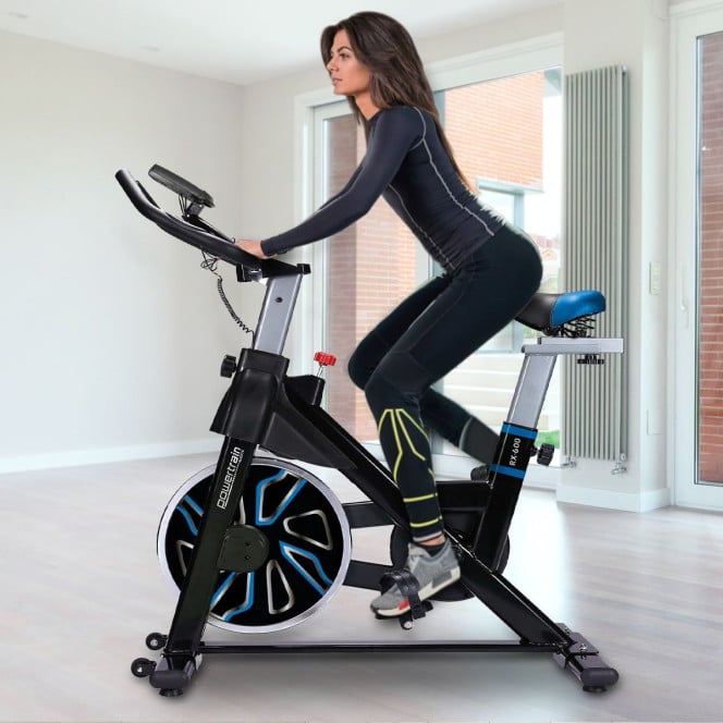 Powertrain RX-600 Exercise Spin Bike - Blue Image 14