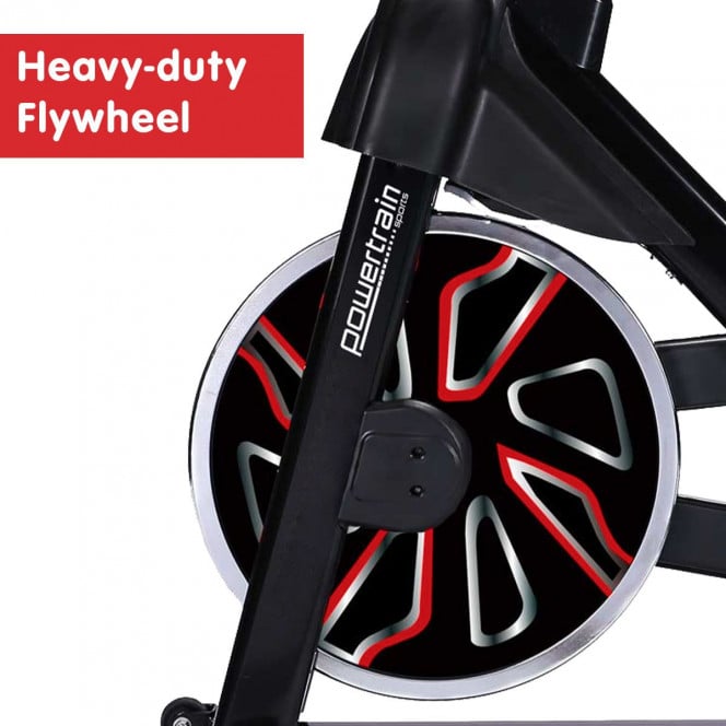 Powertrain RX-600 Exercise Spin Bike - Red Image 8