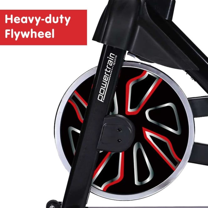 Powertrain RX-600 Exercise Spin Bike - Red Image 10