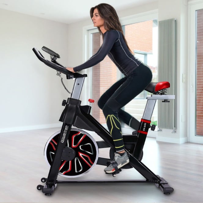 Powertrain RX-600 Exercise Spin Bike - Red Image 2