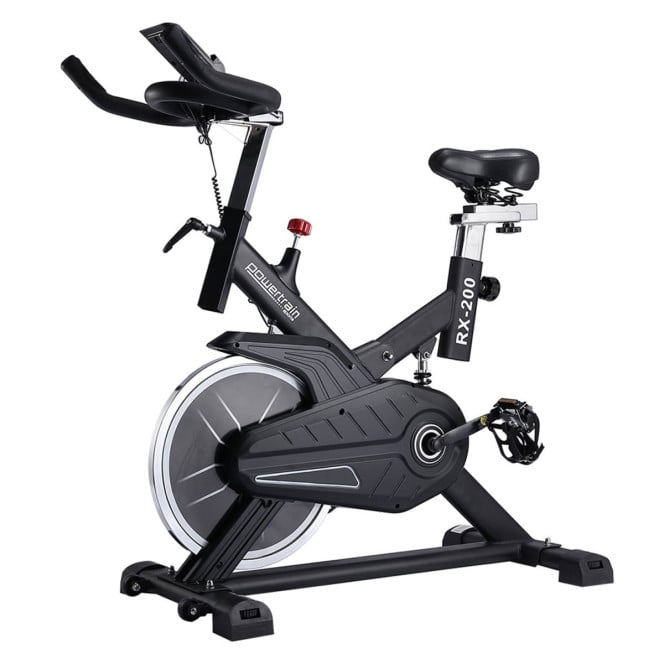 Powertrain RX-200 Exercise Spin Bike Cardio Cycling - Black Image 2