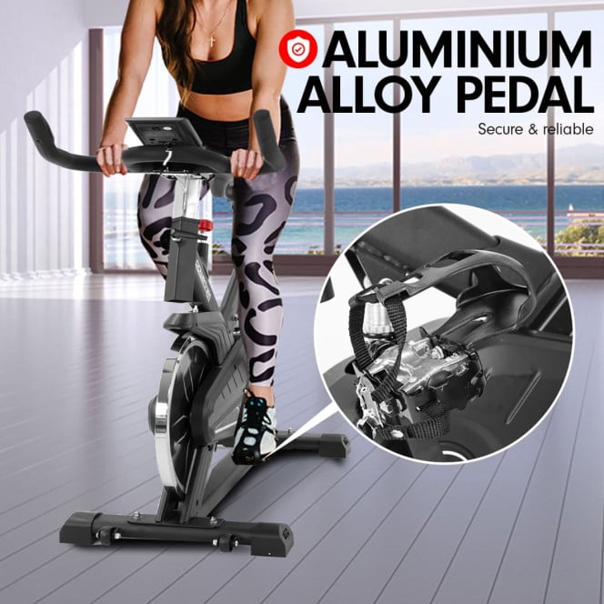Powertrain RX-200 Exercise Spin Bike Cardio Cycling - Black Image 5