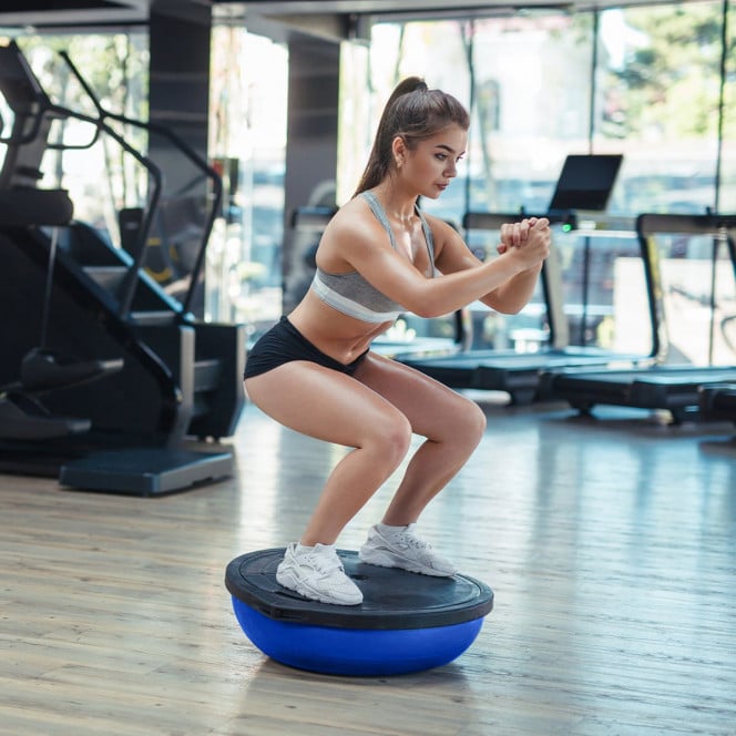 Powertrain Fitness Yoga Ball Home Gym Workout Balance Trainer - Blue Image 3