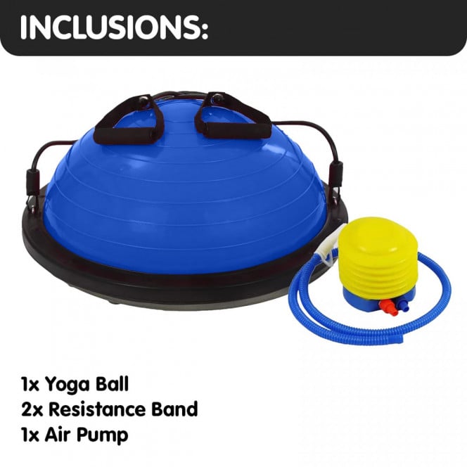 Powertrain Fitness Yoga Ball Home Gym Workout Balance Trainer - Blue Image 11