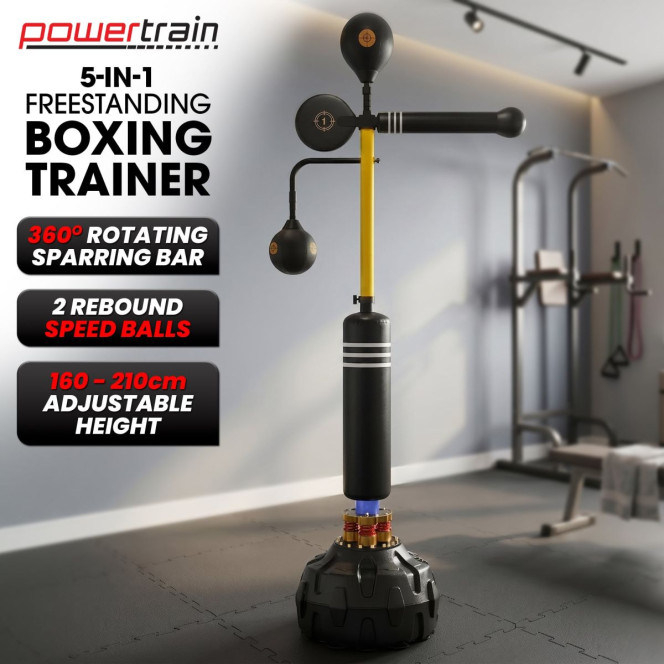 Powertrain Freestanding Boxing Trainer 5 in 1 Reflex Training System Image 12